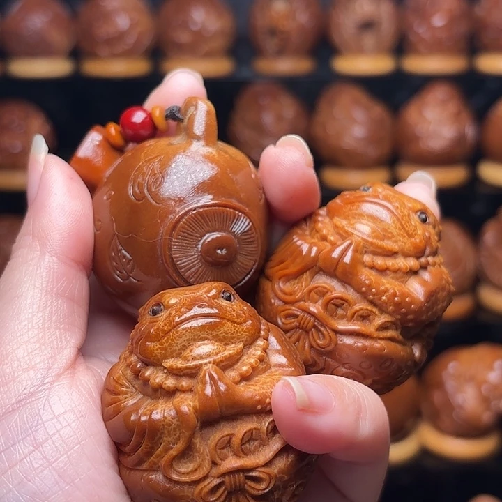 清***行橄榄核手串/手链把把壶手把41 蟾仙40