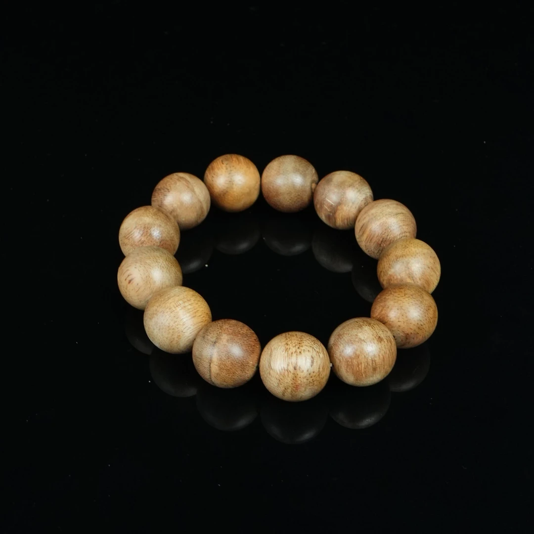 3898老文莱沉香软丝红油花香大手串1.8cm  19.4g