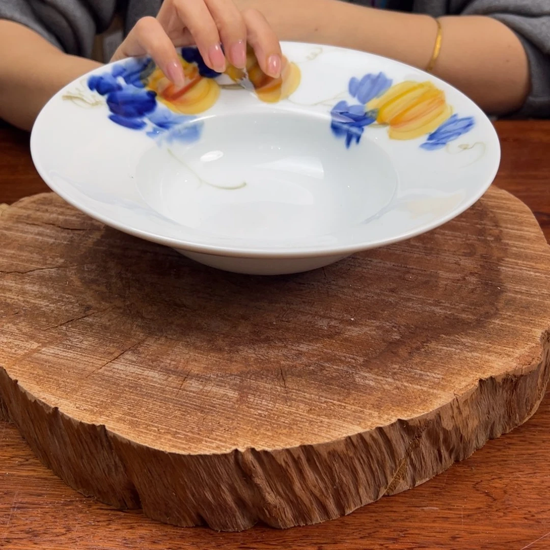 瓷片景德镇陶瓷手工手绘制作