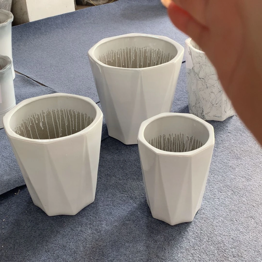 高温陶瓷花盆微瑕