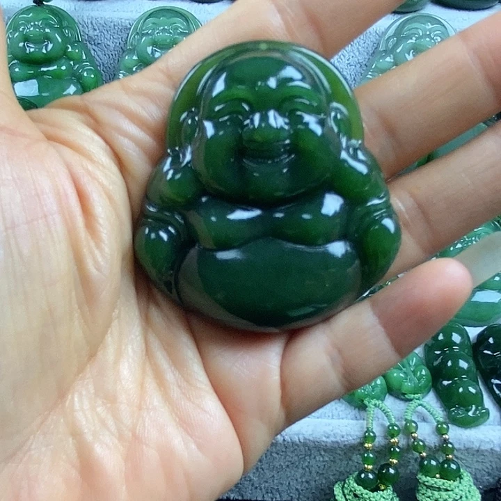 吊坠(不含链)未镶嵌和田玉（碧玉）50