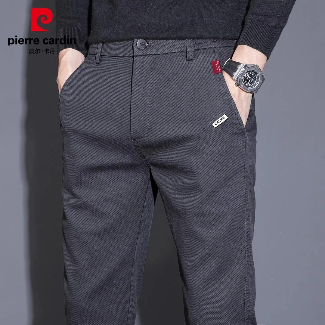 皮尔卡丹高端男士休闲裤2025秋季新款轻奢商务痞帅西裤长裤子男装