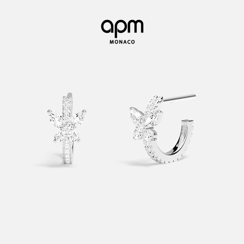 【新品】APM Monaco 个性蝴蝶耳环女耳钉明星同款饰品小众高级感