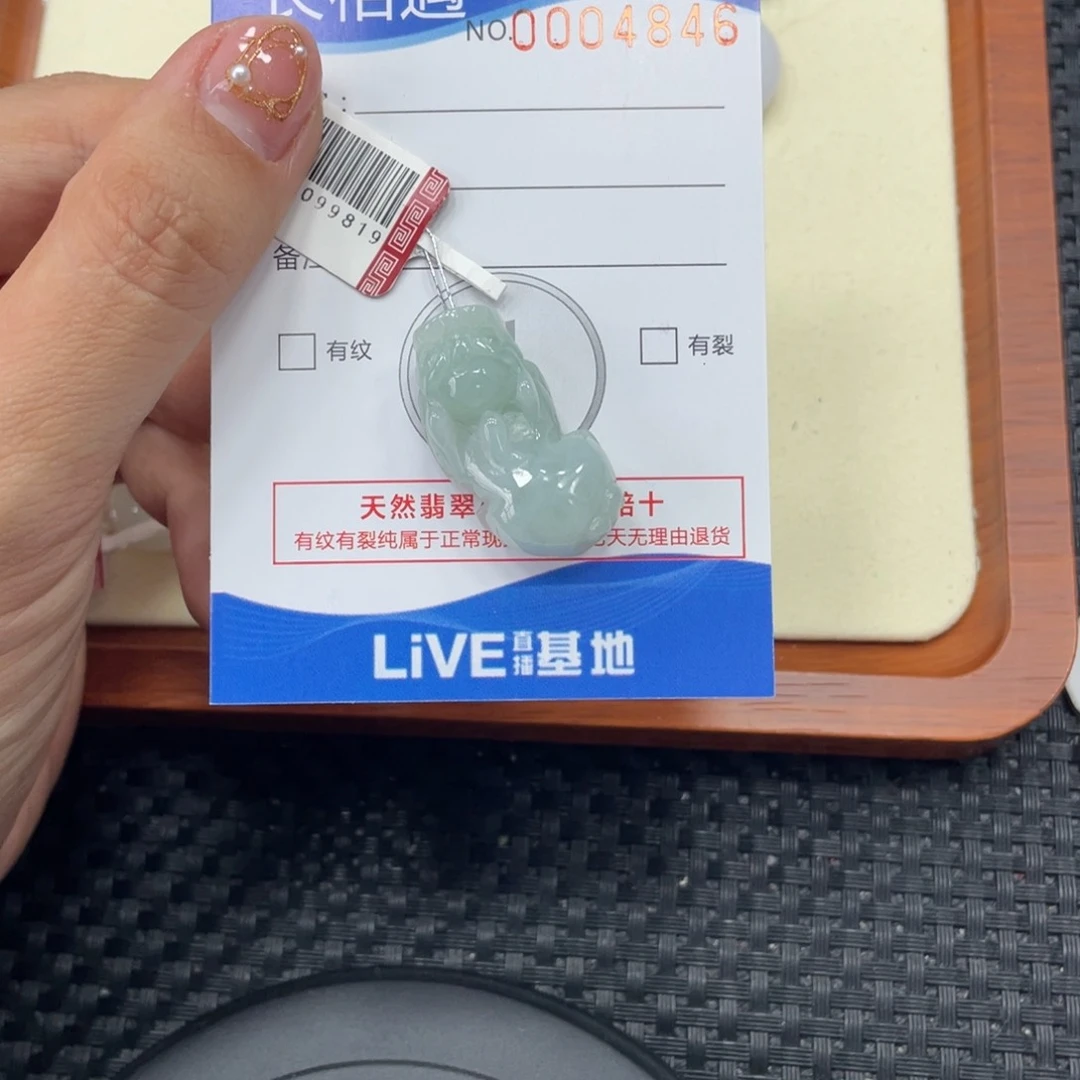 颈饰未镶嵌翡翠翡翠吊坠x4846