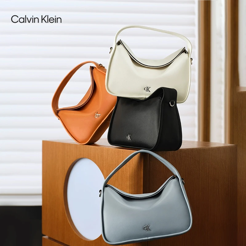 CK女包春夏优雅通勤小众字母枕头包小方包单肩斜挎包礼物DH3714