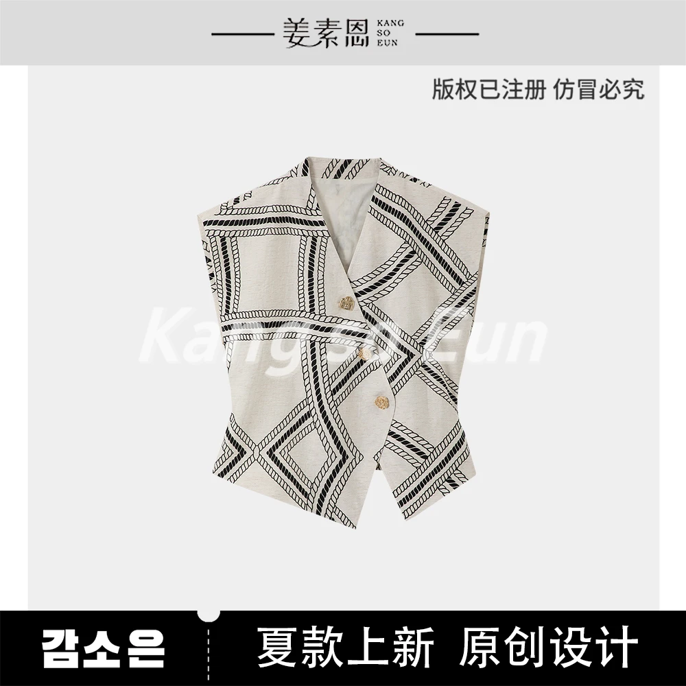 【程钱钱】【海棠听风】时尚设计感气质衬衫上衣女GY25XT120401