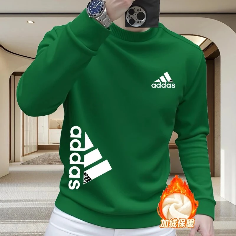 2025秋冬季新款潮牌印花卫衣男士时尚套头圆领长袖休闲百搭上衣潮