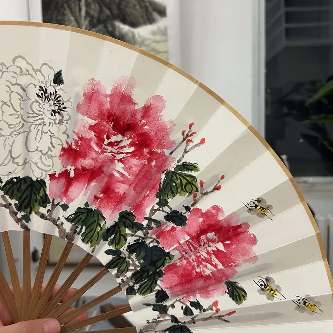 国画李文峰扇面作品