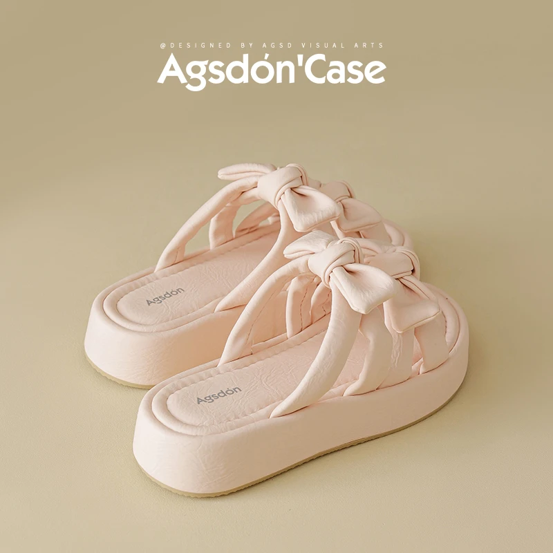 c奥古狮登厚底拖鞋女2025新款夏季外穿凉拖踩屎感配裙子凉鞋xx