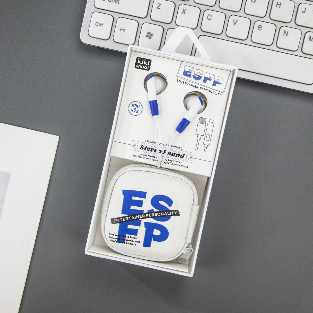 （颜色随机发）type-c接口有线耳机半入耳式降噪高音质ZQ80-31-02