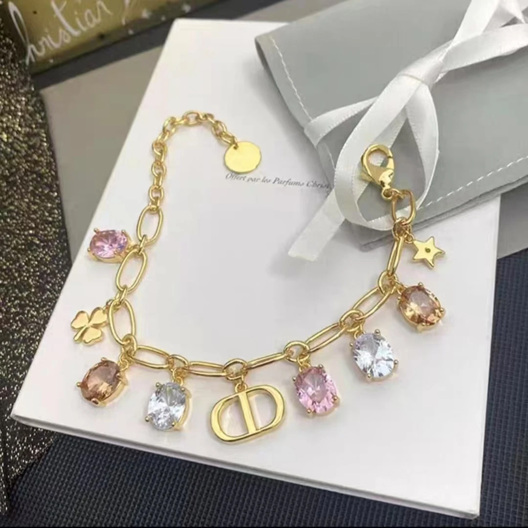 合金合成锆石手链 SGL高版本轻奢亮晶晶手链B76