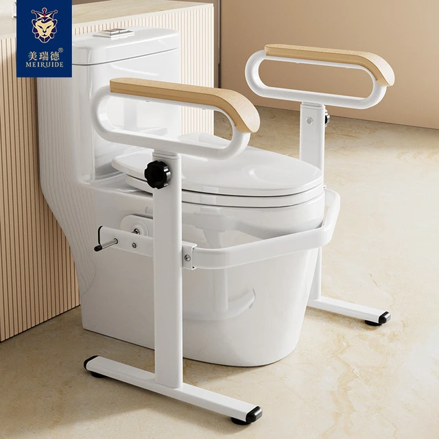 马桶扶手免打孔坐便器老人起身助力架卫生间老年人厕所安防滑新品