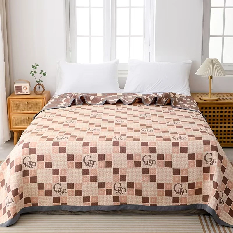 方格冠--230*250纱布加厚床盖