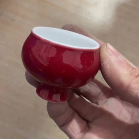 景德镇陶瓷手工胎颜色釉主人杯