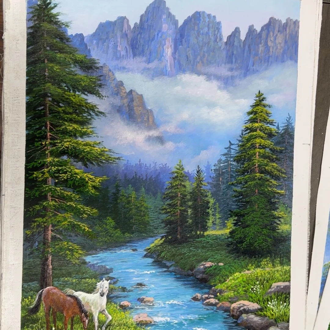 油画加油加油努力加油加油