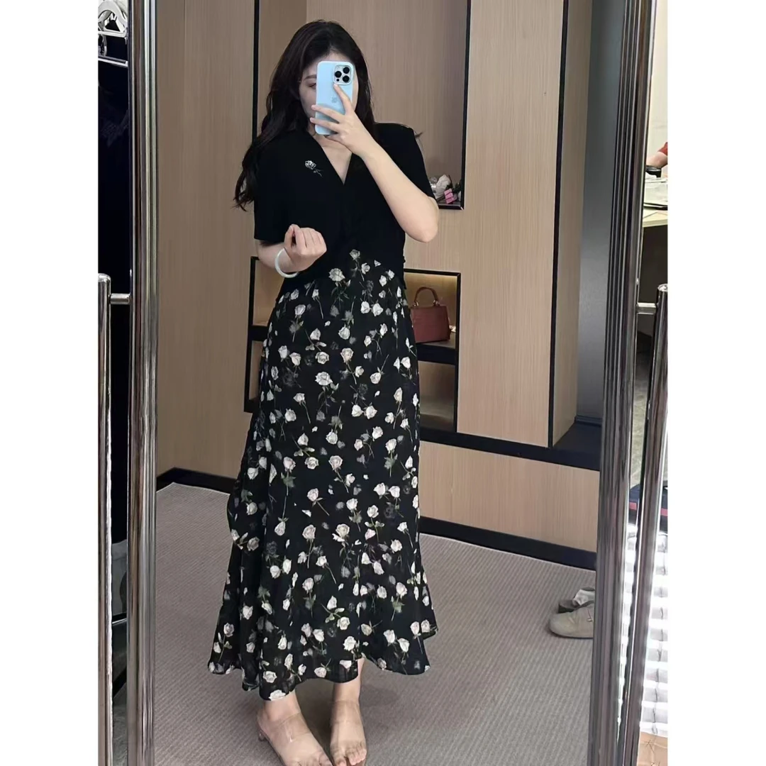 PANG DADA“无尽花期”碎花显瘦气质高腰法式收腰日常连衣裙BWT1144