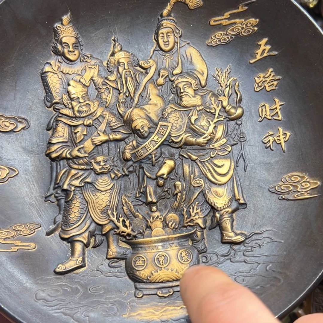 铜摆件欢迎欢迎你