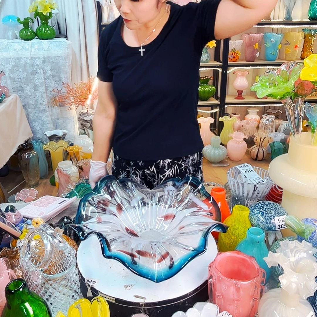 墨***晴琉璃果盘家悦琉璃工艺品