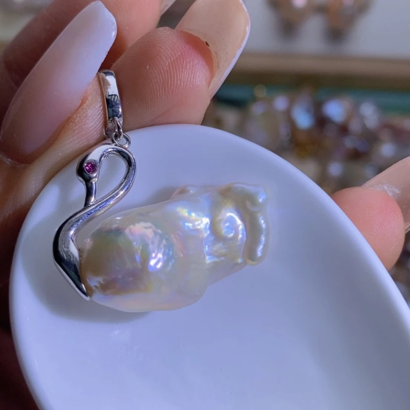 【闪购商品】淡水珍珠天然珍珠（微瑕）合金