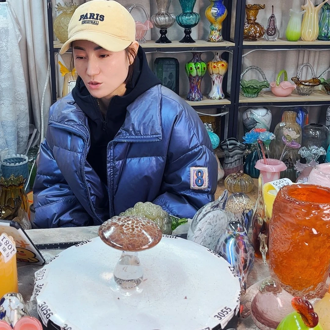 蘑菇 家悦琉璃工艺品底不完美