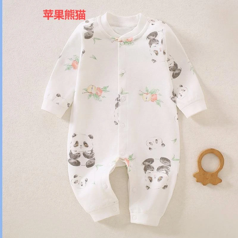 新生婴儿连体衣春秋四季纯棉无骨长袖新生儿哈衣爆款热卖宝宝爬服