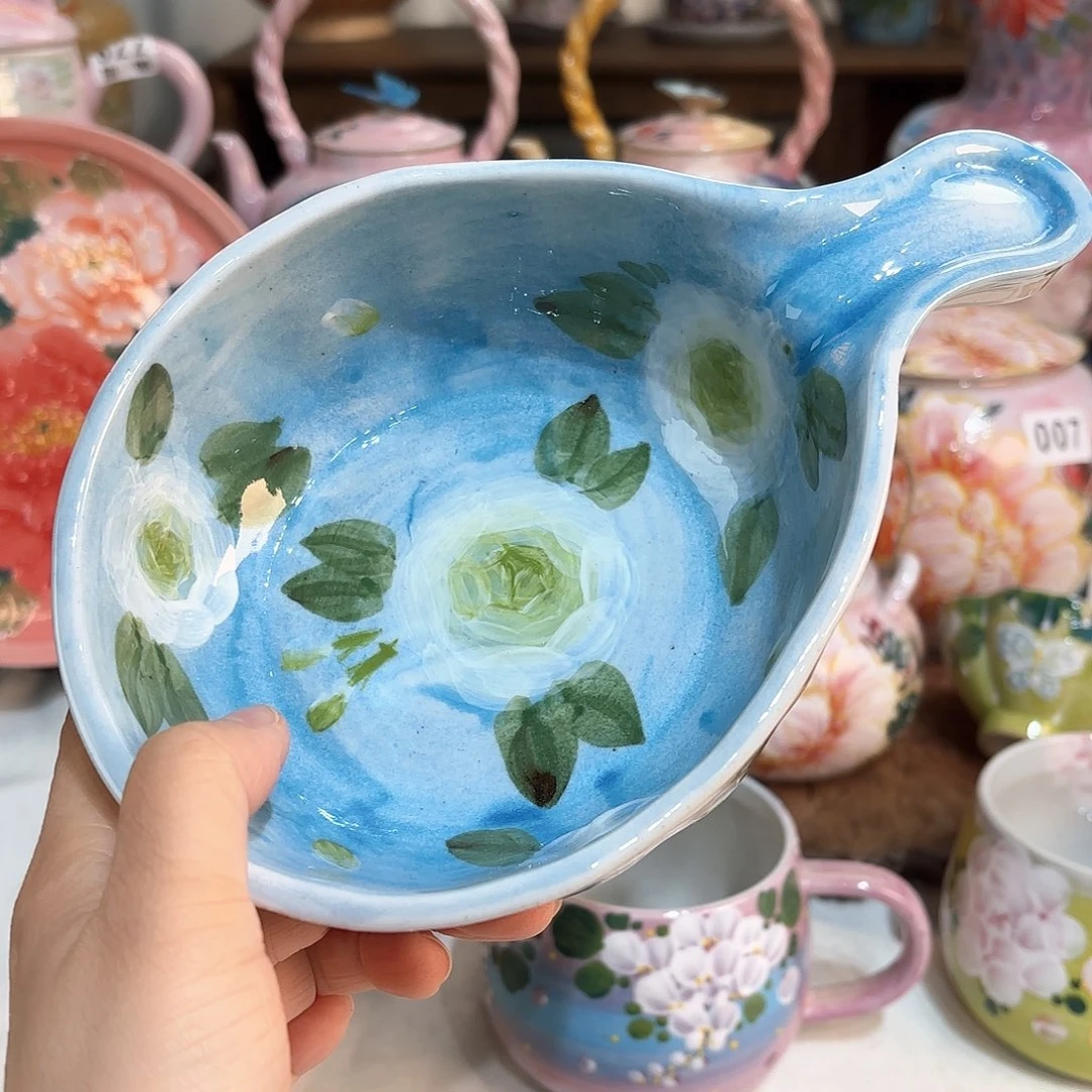 景德镇手绘高温釉下彩陶瓷茶具