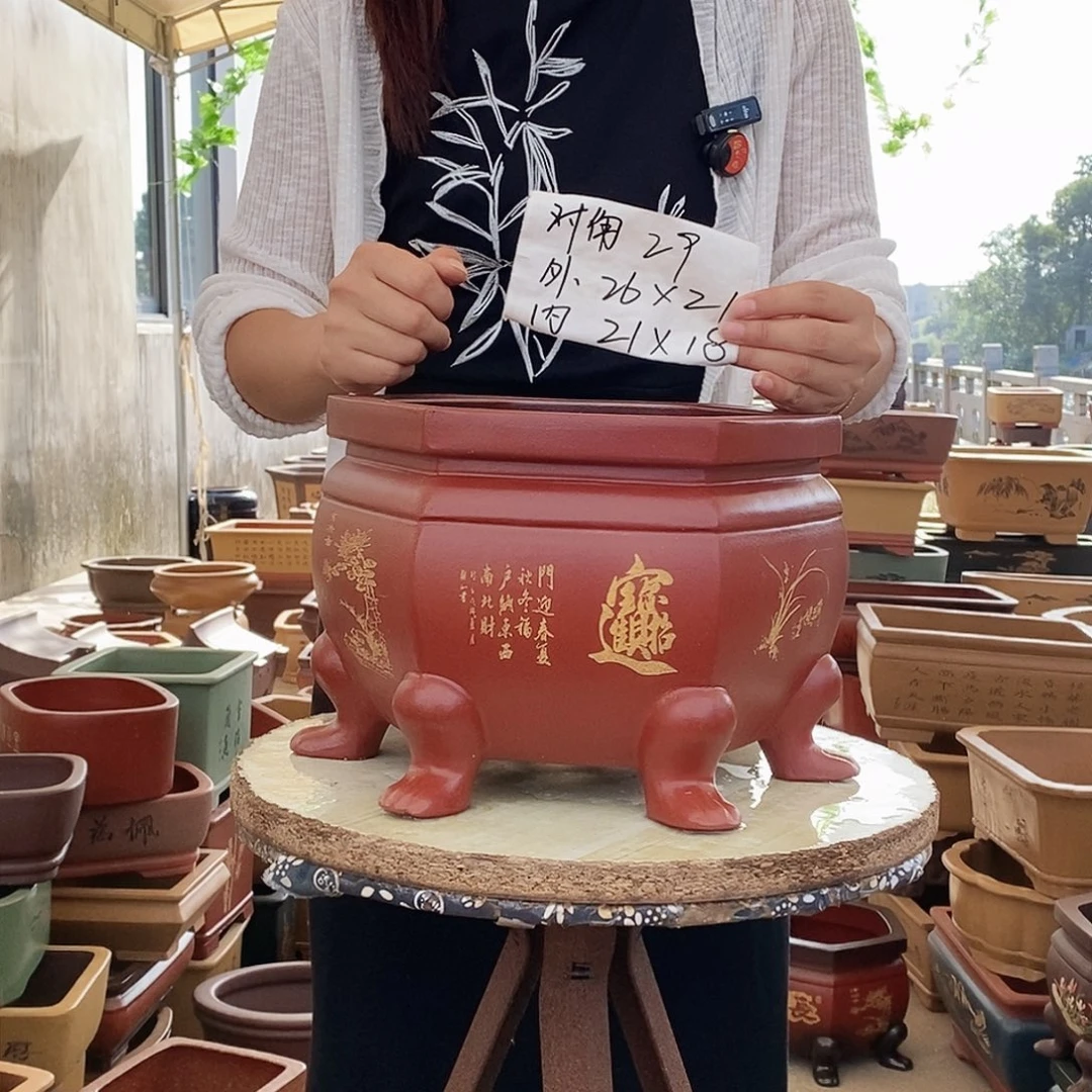 紫砂花盆紫砂花盆