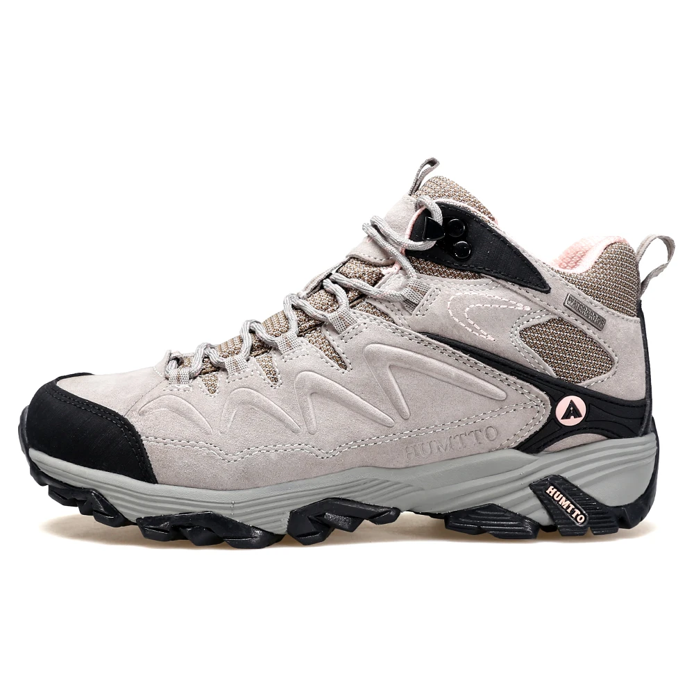 悍途户外登山鞋防滑徒步攀岩中高帮真皮休闲男女运动越野鞋3520