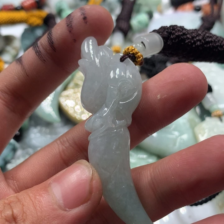 颈饰未镶嵌翡翠保真天然a货翡翠
