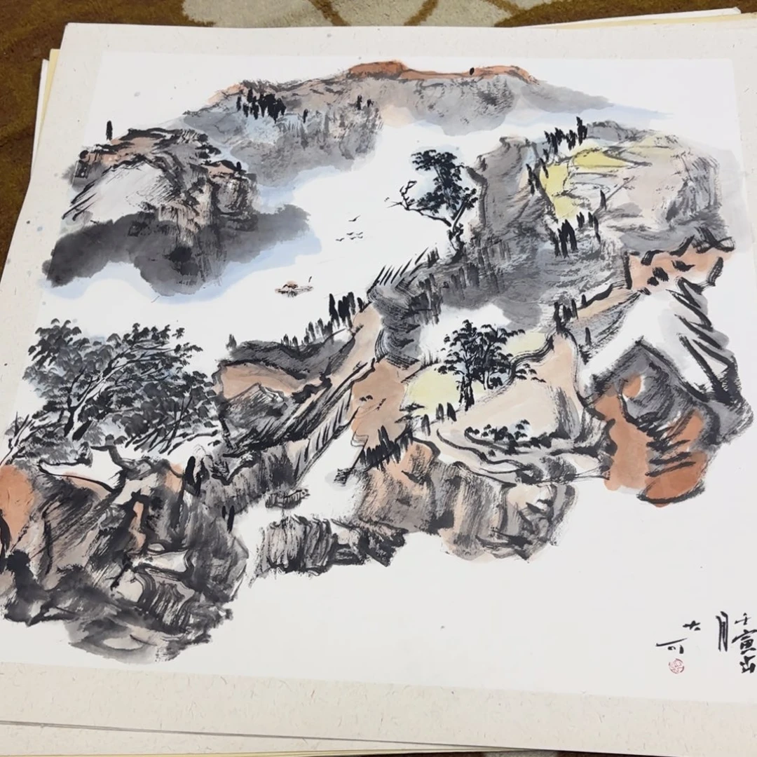 国画68-68卡纸作品艺