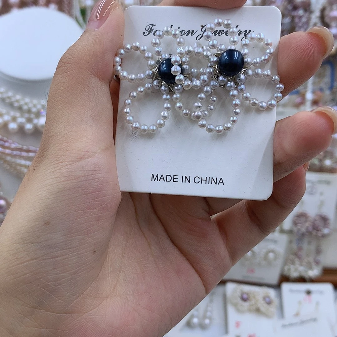 项圈银S925镶嵌淡水珍珠