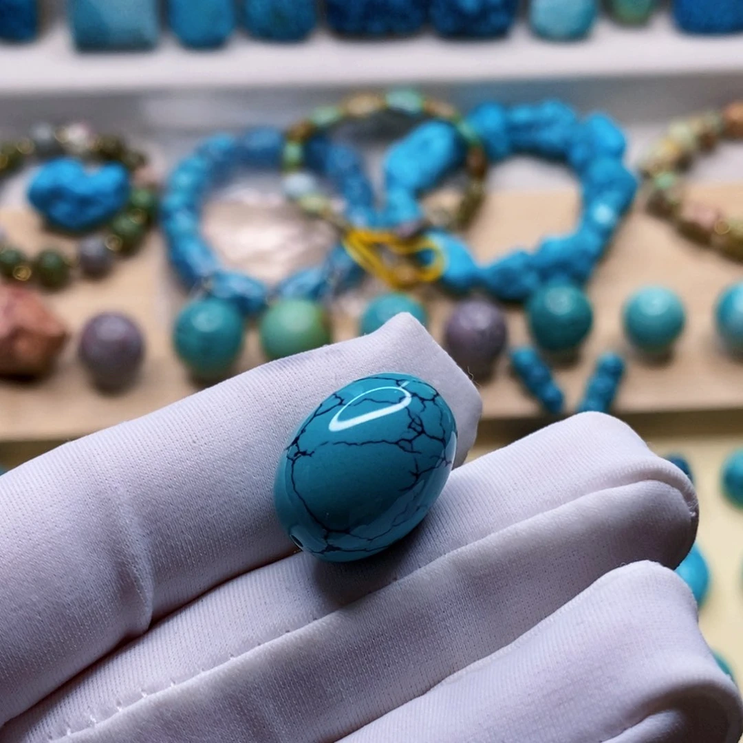 未镶嵌绿松石珠宝奇石