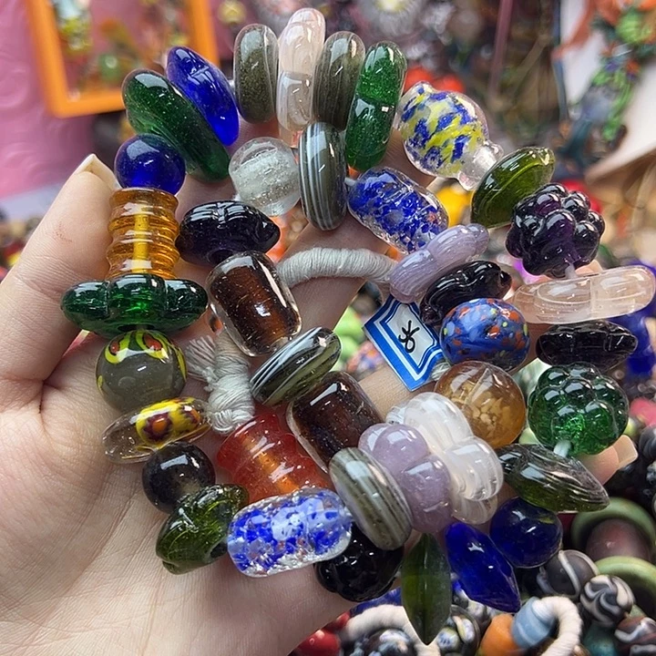 琉璃颈饰尼泊尔琉璃36一条