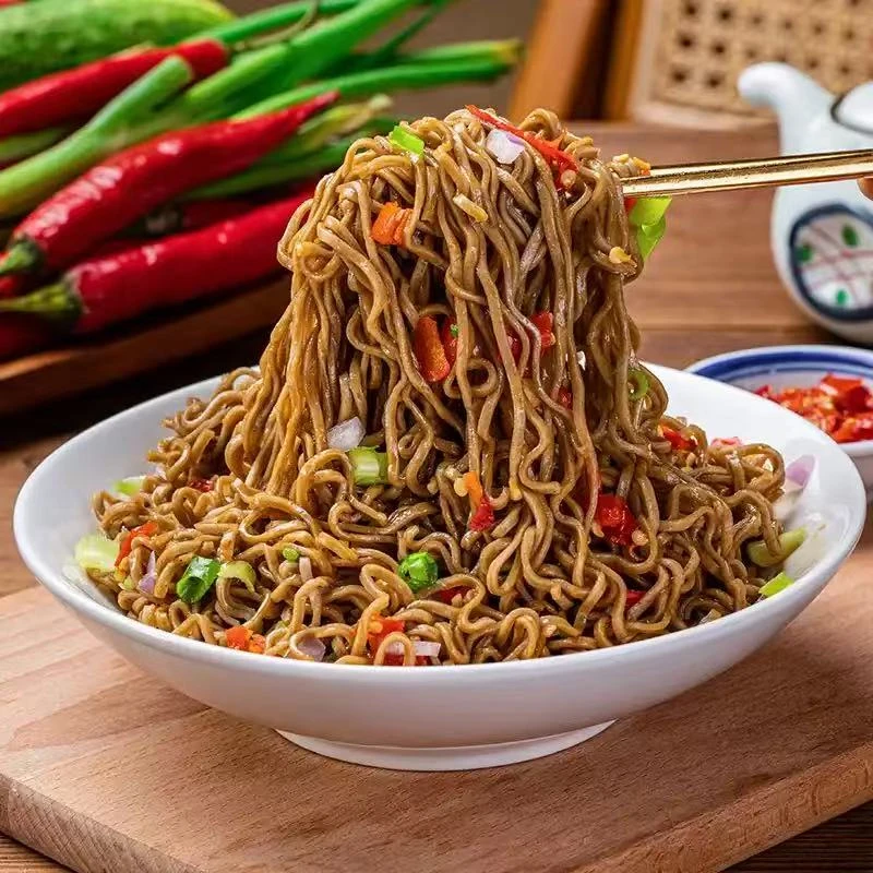 荞麦方便面非油炸减食品全麦粗粮泡面速食批发