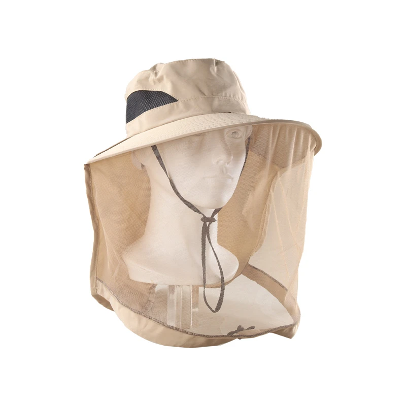 防紫外线遮阳帽大檐男女太阳帽透气户外速干四季登山防蚊晒帽