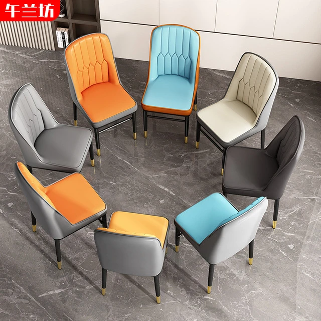 欧式餐椅家用餐桌椅售楼处洽谈椅茶椅麻将椅咖啡厅休闲靠背餐椅