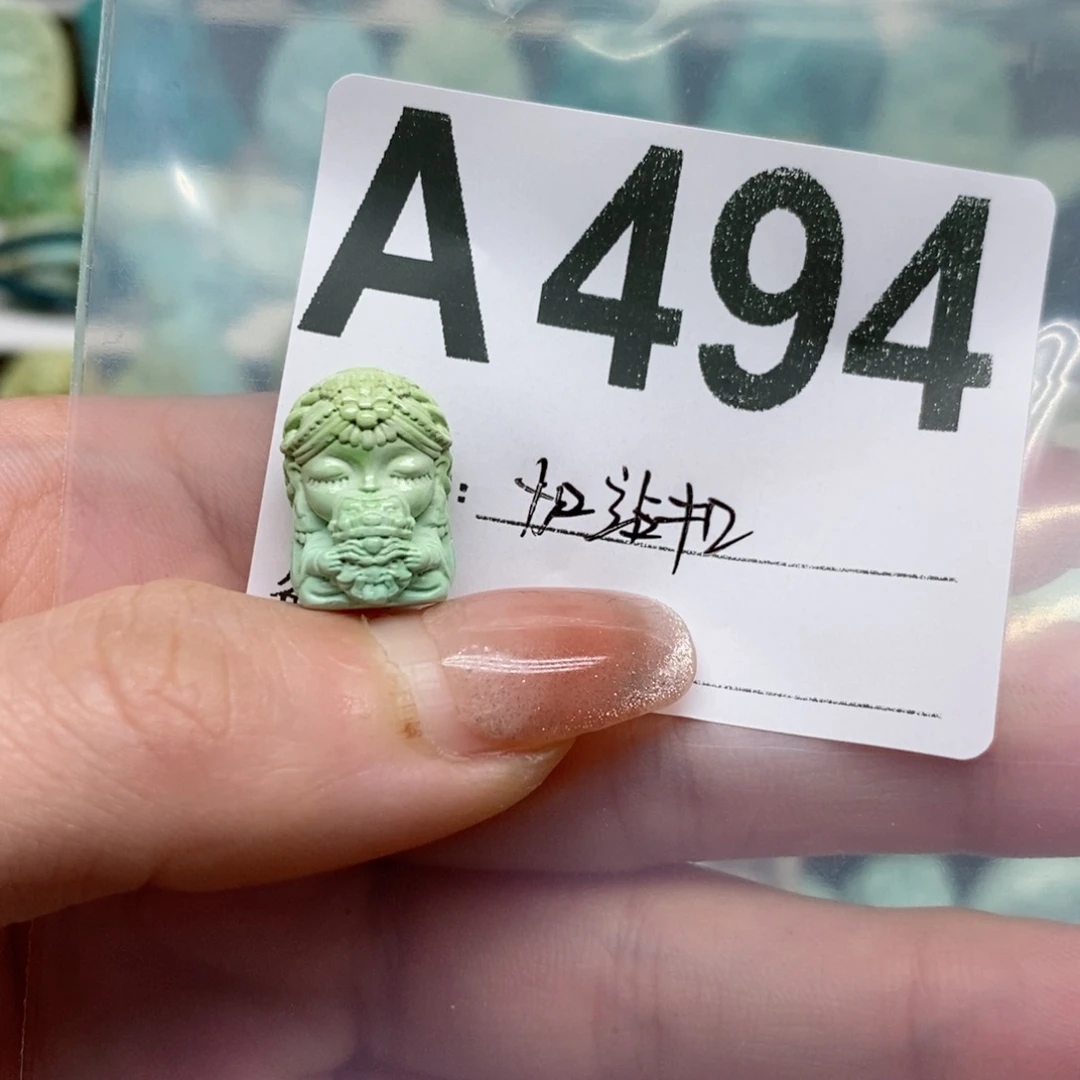 绿松石绿松石配饰定制未镶嵌灵****儿