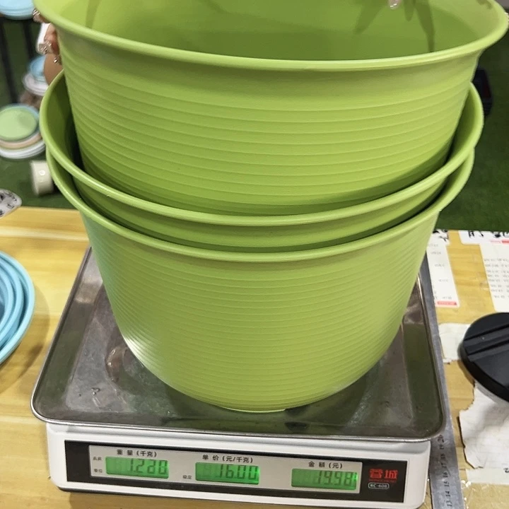 特价矮陶口30高21果绿无托3只