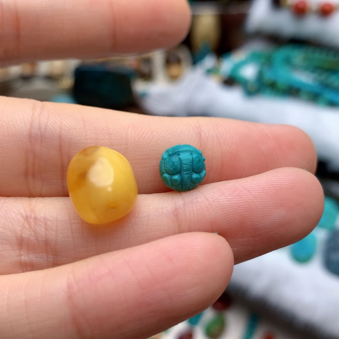 未镶嵌绿松石珠宝奇石