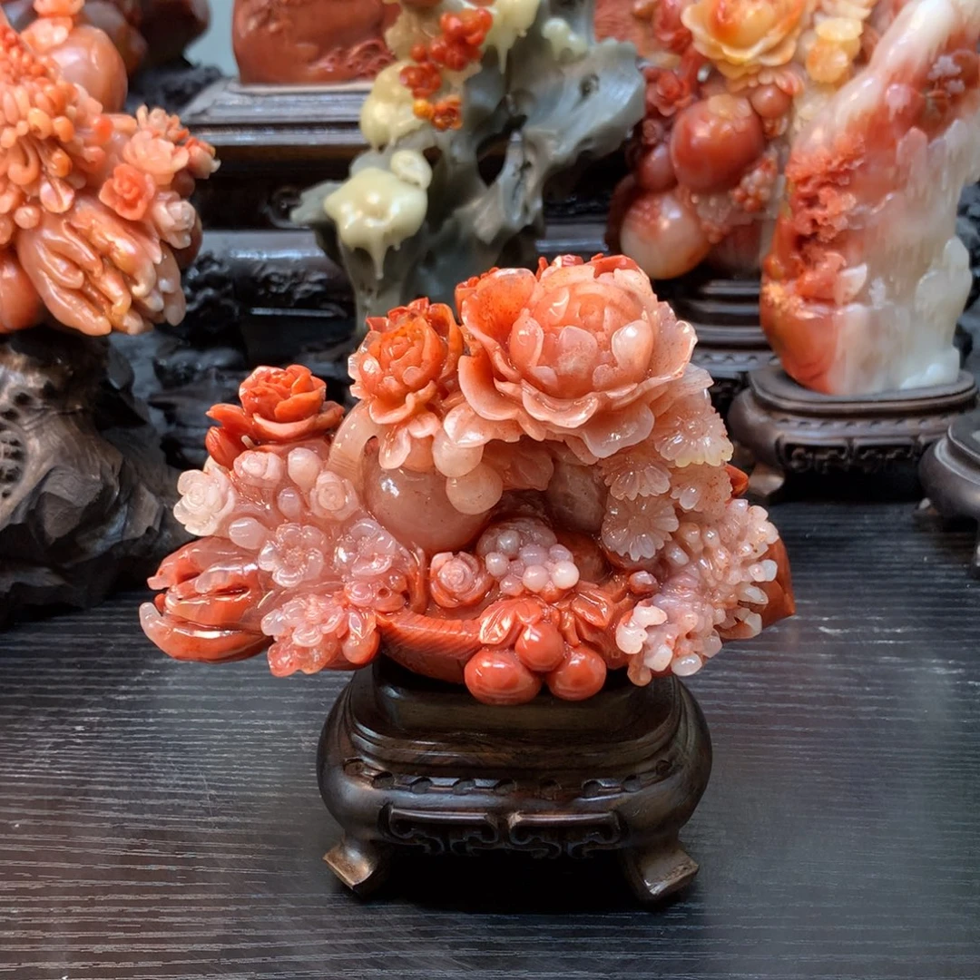 可***婆寿山石寿山石摆件