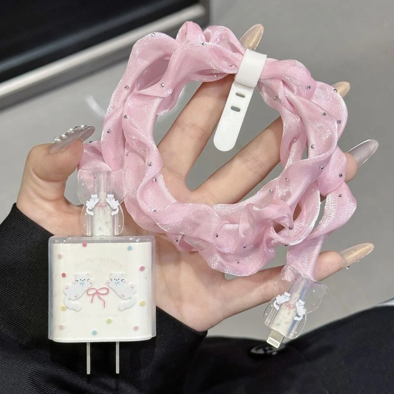 数据线保护套20w适用苹果15promax充电头16防摔软壳14 13防折断12