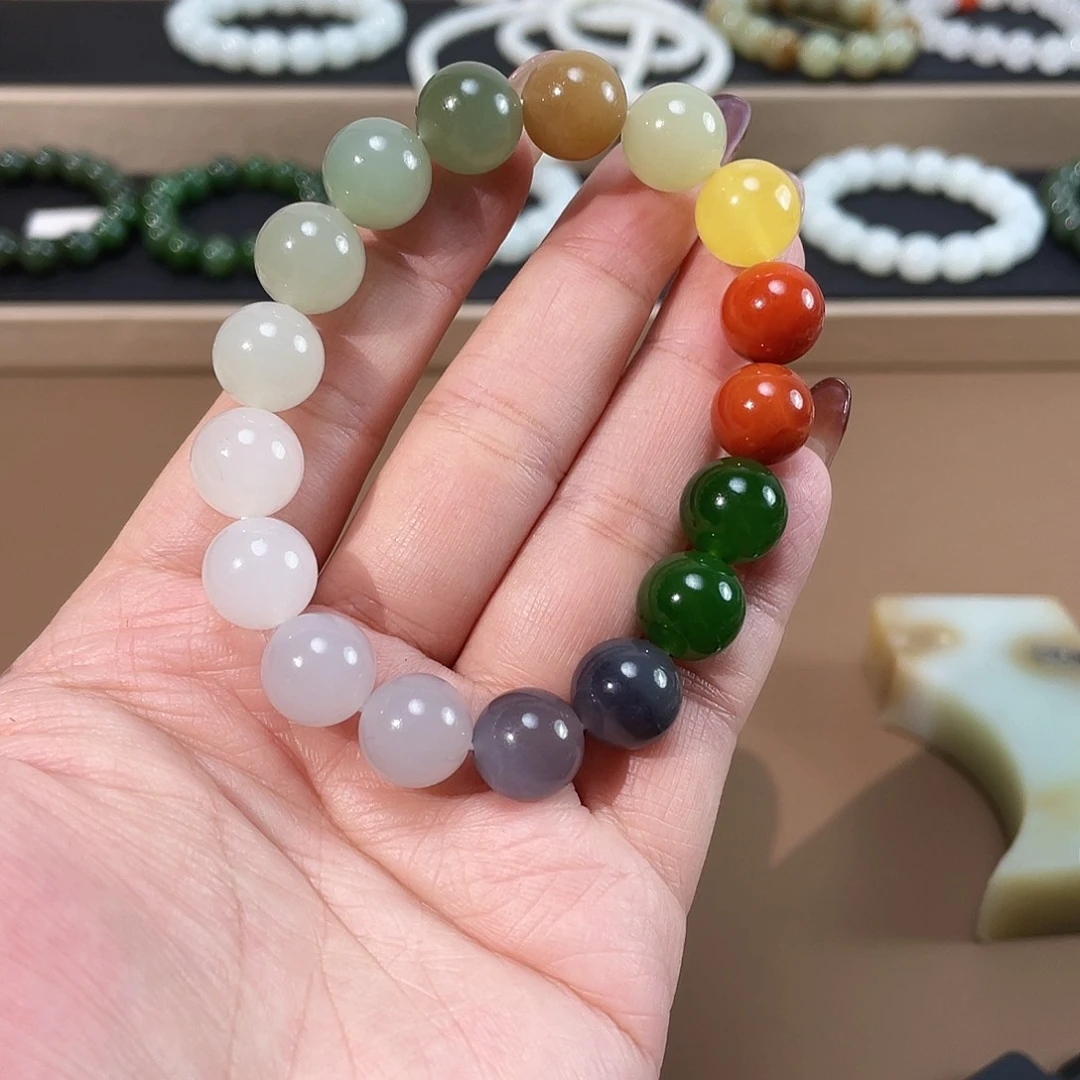 和田玉手链未镶嵌12