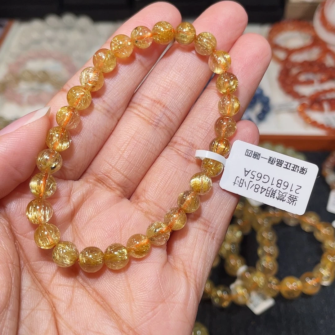 发晶手链未镶嵌烟花金发7m
