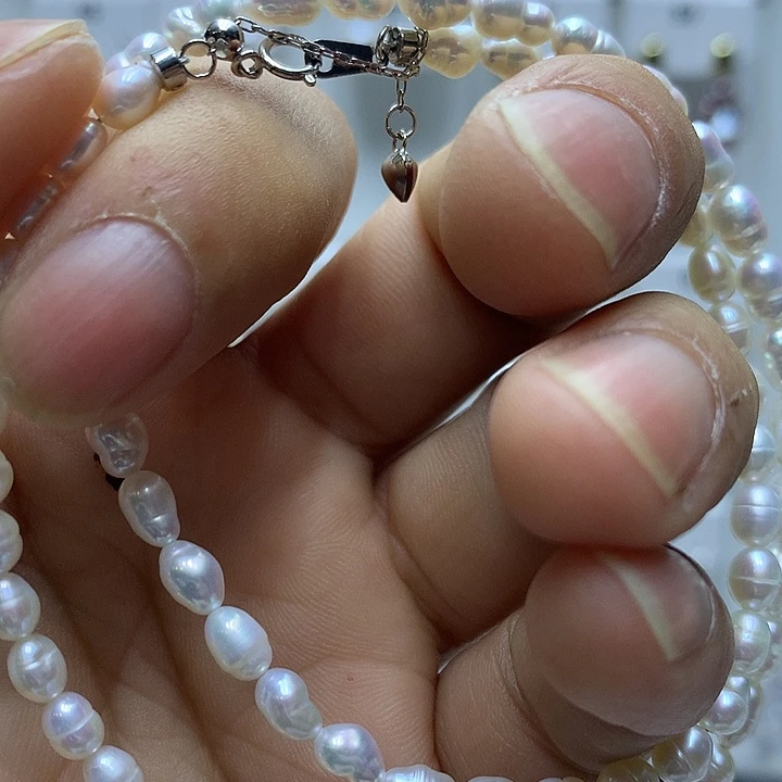 银S925镶嵌淡水珍珠巴洛克