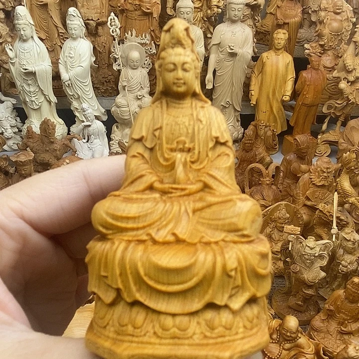 柏木（崖柏）净瓶观音