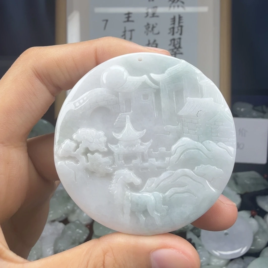 翡翠未镶嵌颈饰翡翠