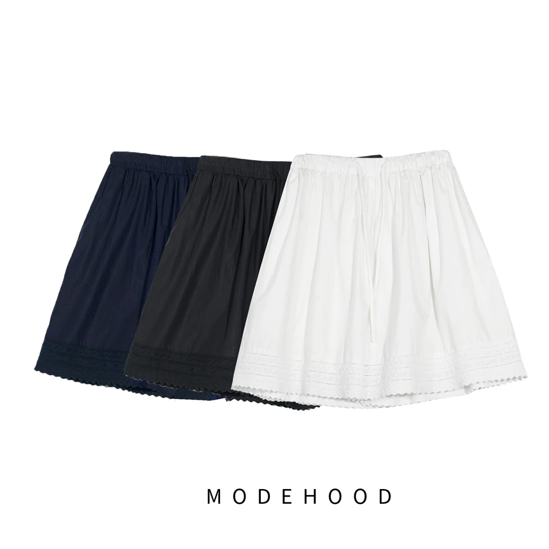 MODE【立夏】2025新款八大松弛感蕾丝款花苞短裤