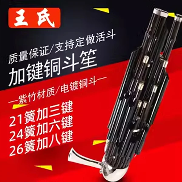 天津王氏笙乐器初学者21簧24簧26簧36簧加键笙扩音铜斗笙