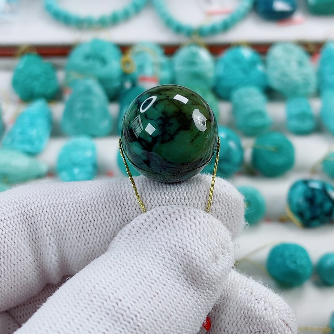 绿松石未镶嵌车挂尺寸20.1