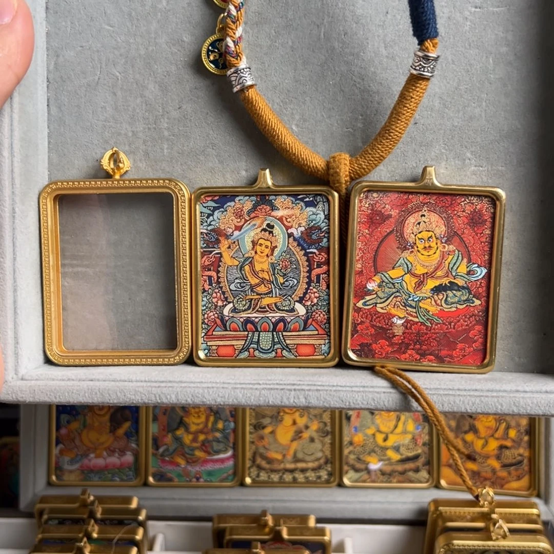 吊坠开**好双面文殊➕黄老爷